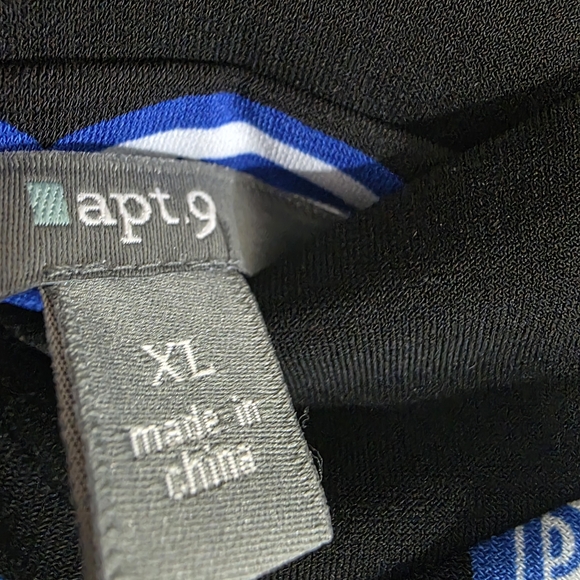 Apt. 9 Blue and Black Patterned Maxi Dress - Picture 6 of 9